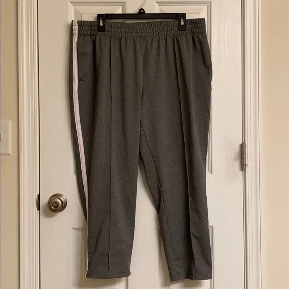 Athletic Works Heather Gray Soft Sweatpants Side Pockets Polyester-blend 20 XXL - Picture 1 of 6